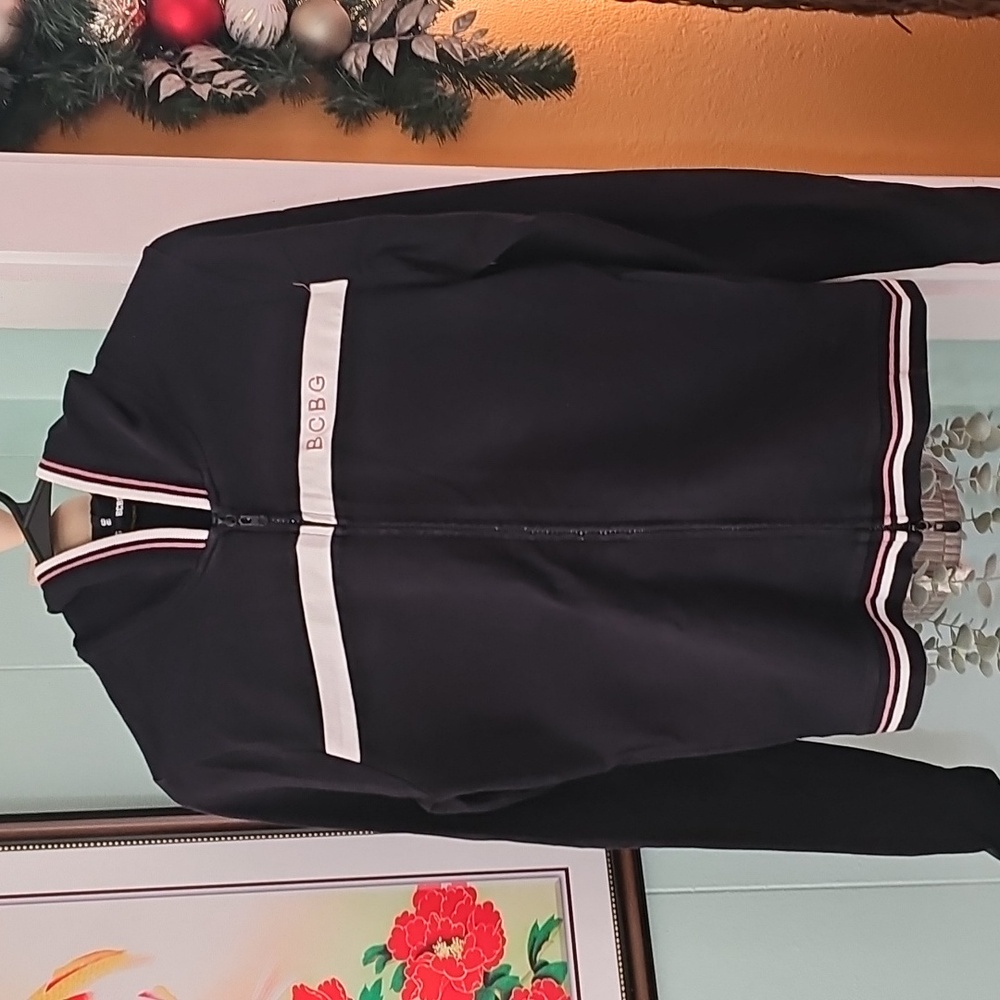 BCBG MAXAZRIA Hooded Jacket black Longsleeve